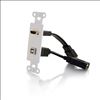 C2G 39702 cable gender changer HDMI F, USB-B F HDMI F, USB-A F White1