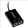 StarTech.com MUY1MFFADP audio splitter Black2
