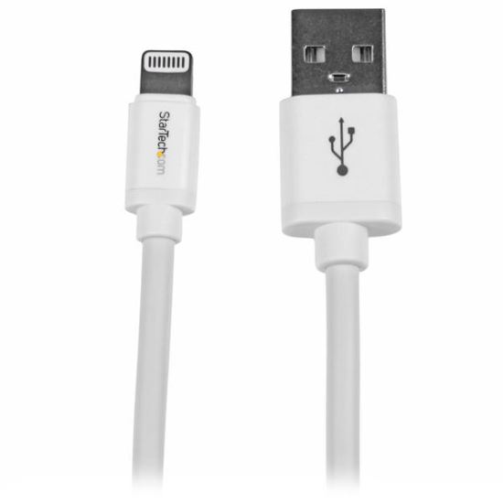 StarTech.com USBLT2MW lightning cable 78.7" (2 m) White1