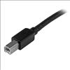 StarTech.com 15m USB 2.0, M/M USB cable 590.6" (15 m) USB A USB B Aluminum, Black4