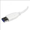 StarTech.com ST4300MINU3W interface hub USB 3.2 Gen 1 (3.1 Gen 1) Type-A 5000 Mbit/s White5