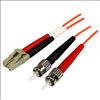 StarTech.com 50FIBPLCST1 fiber optic cable 39.4" (1 m) LC ST OM2 Orange1