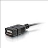 C2G 6" USB 2.0 USB cable 5.91" (0.15 m) Micro-USB B USB A Black1