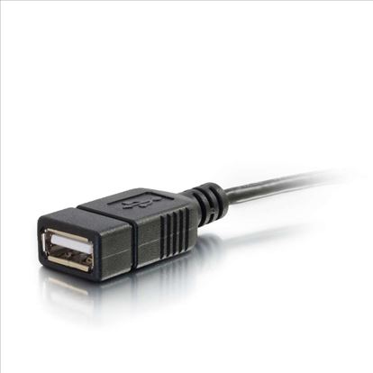 C2G 6" USB 2.0 USB cable 5.91" (0.15 m) Micro-USB B USB A Black1