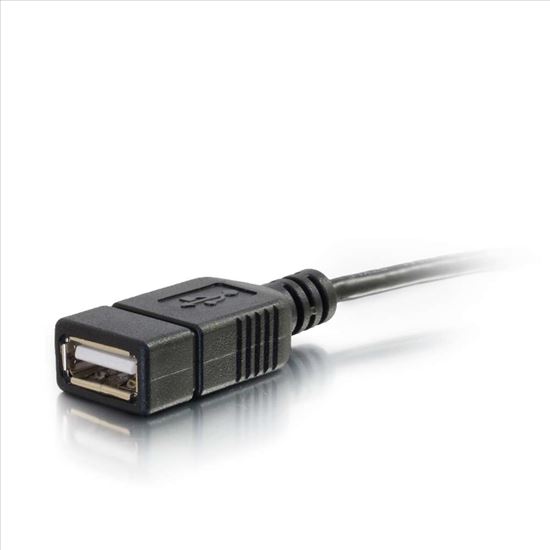 C2G 6" USB 2.0 USB cable 5.91" (0.15 m) Micro-USB B USB A Black1