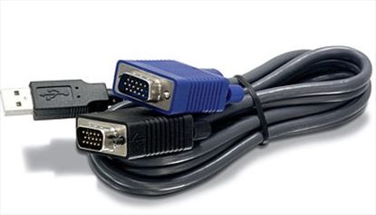 Trendnet 2.8m USB/VGA KVM KVM cable Black 110.2" (2.8 m)1