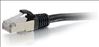 C2G 6" Cat6 STP networking cable Black 5.91" (0.15 m) U/FTP (STP)2