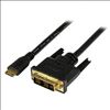 StarTech.com HDCDVIMM2M video cable adapter 78.7" (2 m) Mini-HDMI DVI-D Black1