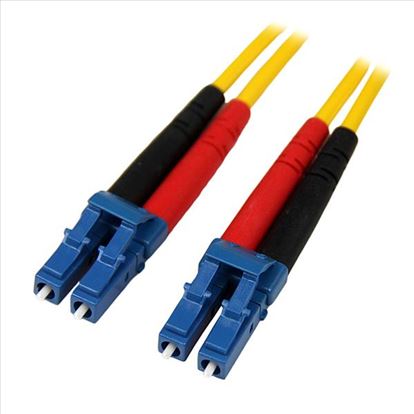 StarTech.com 1m LC - LC Single Mode Duplex Fiber fiber optic cable 39.4" (1 m) Yellow1