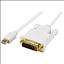 StarTech.com MDP2DVIMM6WS video cable adapter 70.9" (1.8 m) Mini DisplayPort DVI-D White1
