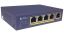 Picture of Amer Networks SD4P1 network switch Unmanaged L2 Fast Ethernet (10/100) Power over Ethernet (PoE) Blue