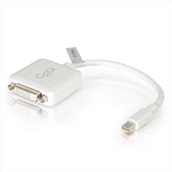 C2G 54312 video cable adapter 7.87" (0.2 m) Mini DisplayPort DVI-D White1