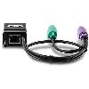 Trendnet TK-CAT5P PS/2 cable 15.7" (0.4 m) 2x 6-p Mini-DIN Black3