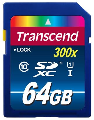 Transcend TS64GSDU1 memory card 64 GB SDXC NAND Class 101