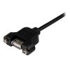 StarTech.com USBPNLAFAM2 USB cable 23.6" (0.6 m) USB 2.0 USB A Black2