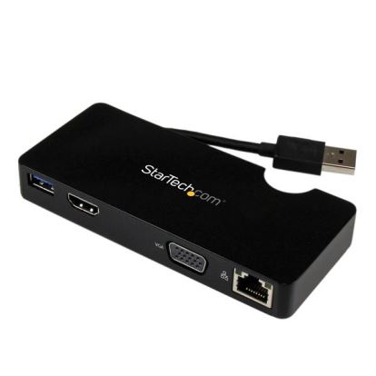 StarTech.com USB3SMDOCKHV notebook dock/port replicator Wired USB 3.2 Gen 1 (3.1 Gen 1) Type-A Black1