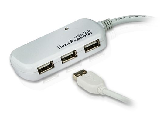 ATEN UE2120H interface hub USB 2.0 480 Mbit/s White1