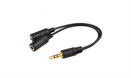 AddOn Networks HSMFF audio cable 7.87" (0.2 m) 3.5mm 2 x 3.5mm Black1