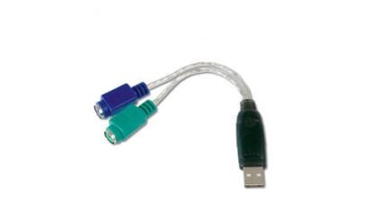 AddOn Networks USB2PS2 PS/2 cable 7.87" (0.2 m) 2x 6-p Mini-DIN USB A Multicolor1