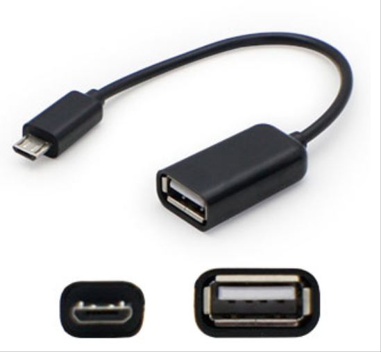 AddOn Networks USBOTG USB cable 5" (0.127 m) USB A Micro-USB A Black1