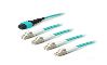 AddOn Networks MPO to 4 x LC, 20m fiber optic cable 787.4" (20 m) MPO/MTP OFNP Blue1