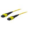 AddOn Networks 15m MPO-MPO fiber optic cable 590.6" (15 m) MPO/MTP OS1 Yellow1