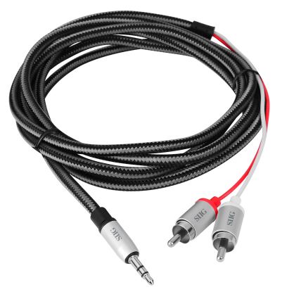 Siig 3.5 mm - RCA audio cable 78.7" (2 m) 3.5mm Black, Silver1