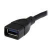 StarTech.com USB3EXT6INBK USB cable 5.98" (0.152 m) USB 3.2 Gen 1 (3.1 Gen 1) USB A Black3