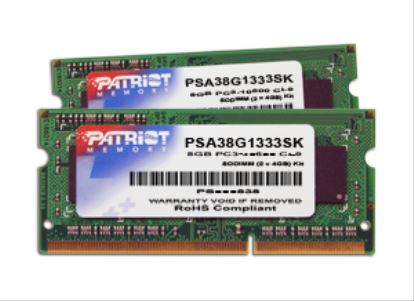 Patriot Memory 8GB PC3-10600 Kit memory module 2 x 4 GB DDR3 1333 MHz1