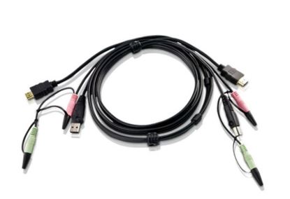 ATEN 2L7D02UH KVM cable Black 70.9" (1.8 m)1