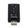 SYBA SD-CM-UAUD71 cable gender changer USB A 2 x 3.5mm Black2