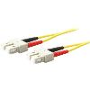 AddOn Networks SC/SC 4m fiber optic cable 157.5" (4 m) OS1 Yellow1