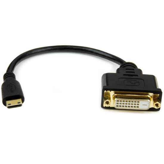 StarTech.com HDCDVIMF8IN video cable adapter 7.87" (0.2 m) Mini HDMI DVI-D Black1