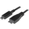 StarTech.com USB31CUB1M USB cable 39.4" (1 m) USB 3.2 Gen 2 (3.1 Gen 2) USB C Micro-USB B Black1