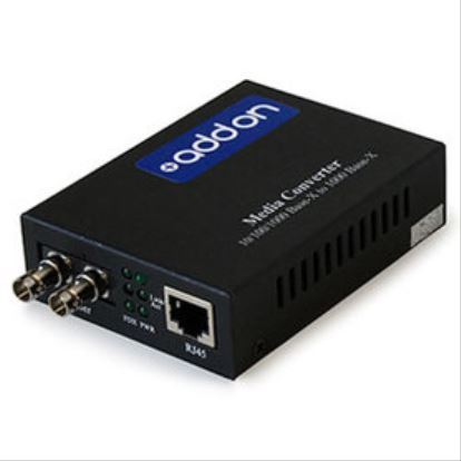 AddOn Networks ADD-GMC-MMSM-2ST network media converter 1000 Mbit/s Single-mode Black1