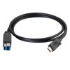 C2G 3ft, USB 3.0 Type C, USB B USB cable 36" (0.914 m) USB 3.2 Gen 1 (3.1 Gen 1) USB C Black3