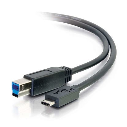 C2G 10ft, USB 3.0 Type C, USB B USB cable 120" (3.05 m) USB 3.2 Gen 1 (3.1 Gen 1) USB C Black1