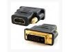 Unirise HDMIFDVIM-ADPT cable gender changer DVI-D HDMI Black1