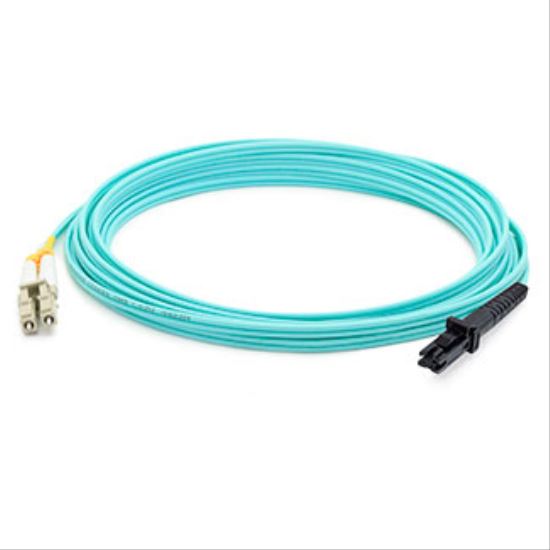 AddOn Networks LC - MT-RJ 5m fiber optic cable 196.9" (5 m) OM3 Turquoise1