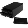 StarTech.com S252BU313R storage drive enclosure HDD/SSD enclosure Black 2.5"4