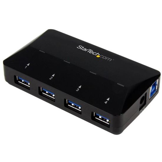 StarTech.com ST53004U1C interface hub USB 3.2 Gen 1 (3.1 Gen 1) Type-B 5000 Mbit/s Black1