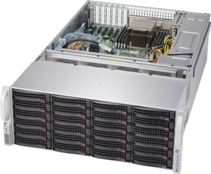 Supermicro SuperChassis 847BE1C-R1K28LPB Rack Black, Stainless steel 1280 W1