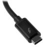 StarTech.com TBT3TBTADAP Thunderbolt cable 7.87" (0.2 m) 20 Gbit/s Black2