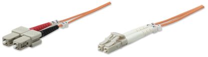 Intellinet 1.0m LC-SC M/M fiber optic cable 39.4" (1 m) OM1 Orange1