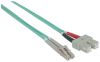 Intellinet 750912 fiber optic cable 39.4" (1 m) LC SC OM3 Aqua color2