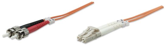 Intellinet 2m LC/ST fiber optic cable 78.7" (2 m) OM1 Orange1