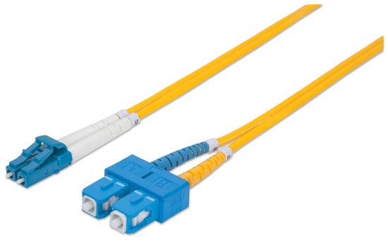 Intellinet 472050 fiber optic cable 118.1" (3 m) LC SC OS2 Yellow1