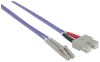 Intellinet 750936 fiber optic cable 118.1" (3 m) LC SC OM4 Violet2