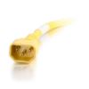 C2G 17478 power cable Yellow 11.8" (0.3 m) C14 coupler C13 coupler3