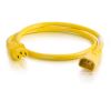 C2G 17478 power cable Yellow 11.8" (0.3 m) C14 coupler C13 coupler4